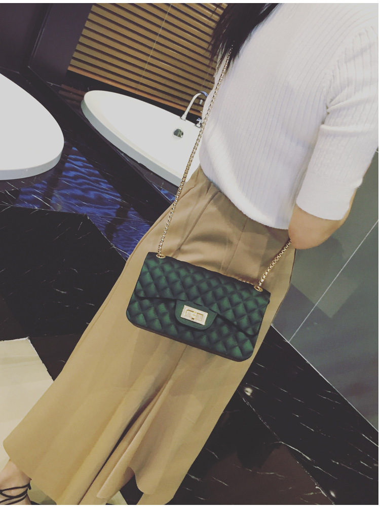 The New Lady Bags Matte Jelly Bag Silica Gel Wild Messenger Chain Ladies bag Handbags