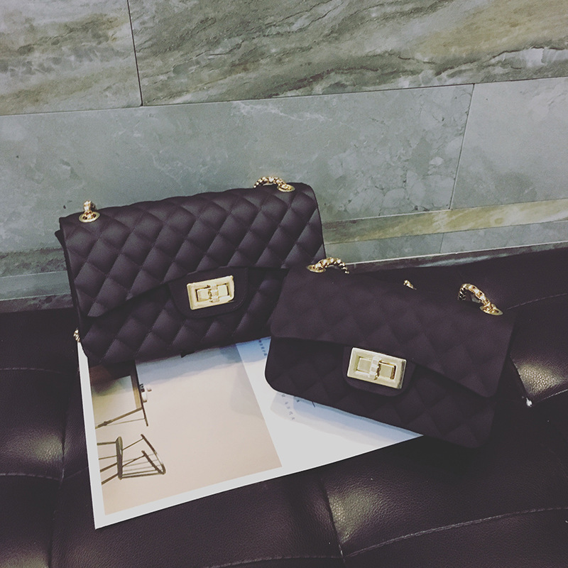 The New Lady Bags Matte Jelly Bag Silica Gel Wild Messenger Chain Ladies bag Handbags