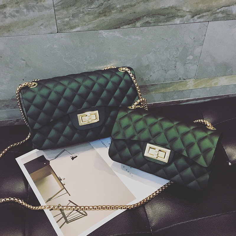 The New Lady Bags Matte Jelly Bag Silica Gel Wild Messenger Chain Ladies bag Handbags