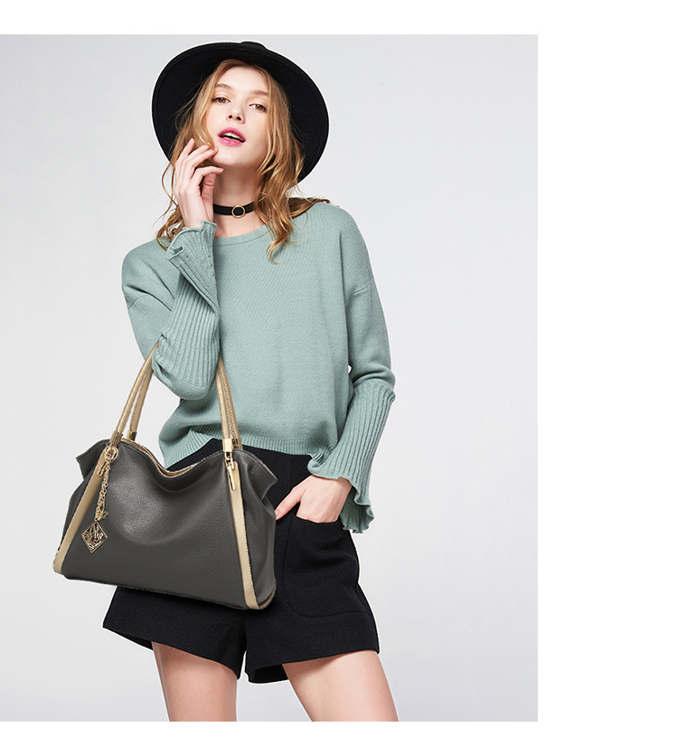 The New Soft Skin Lady Bags Handbag Fashion Ms Bag Mom Shoulders Messenger bag Big bag