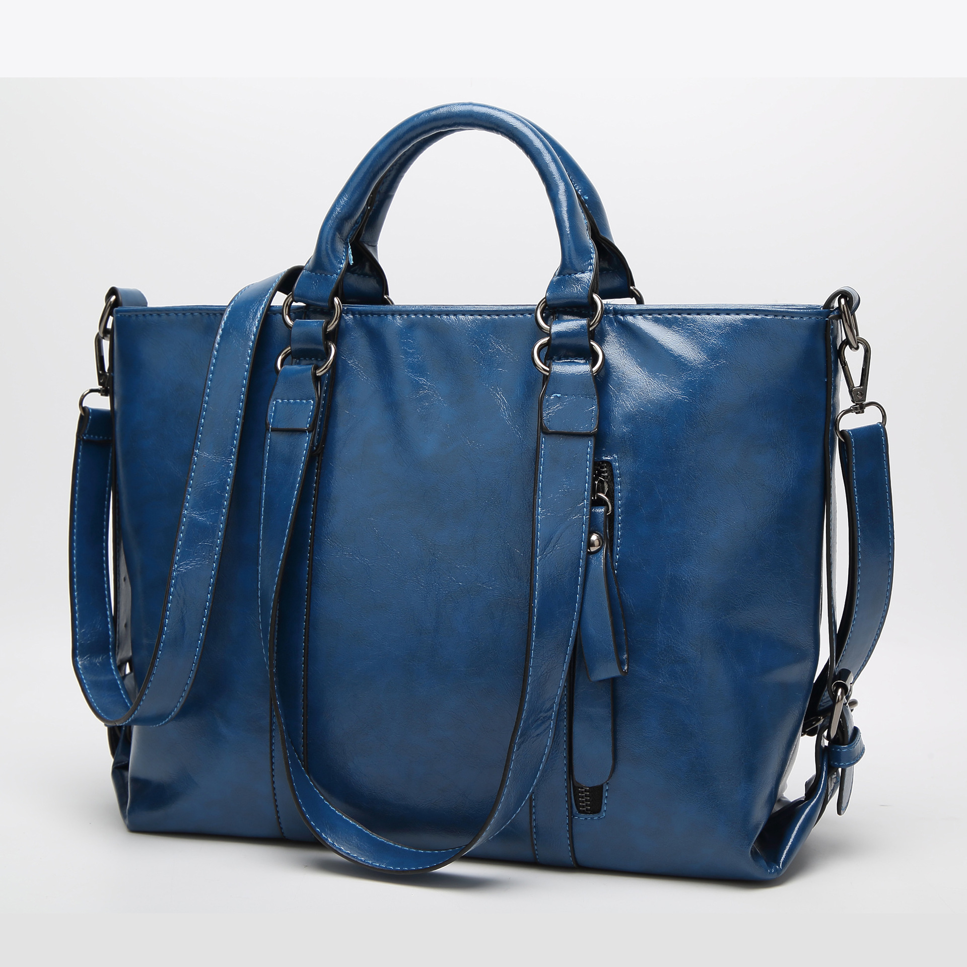 Western Style Fashion Ms Handbag Wild Shoulder Messenger bag Litchi Pattern Lady Bags