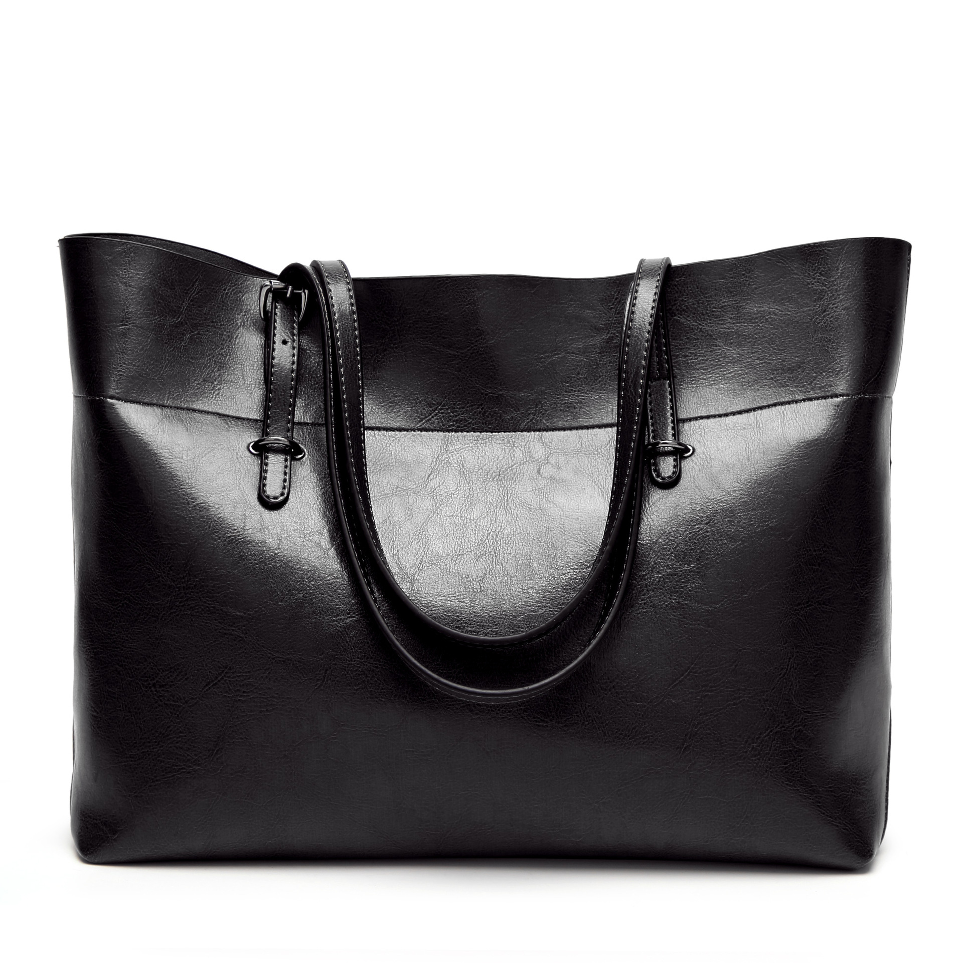 Western Style Fashion Shoulder Oblique Cross Package Oil Wax Wild Retro Lady Tote Bag