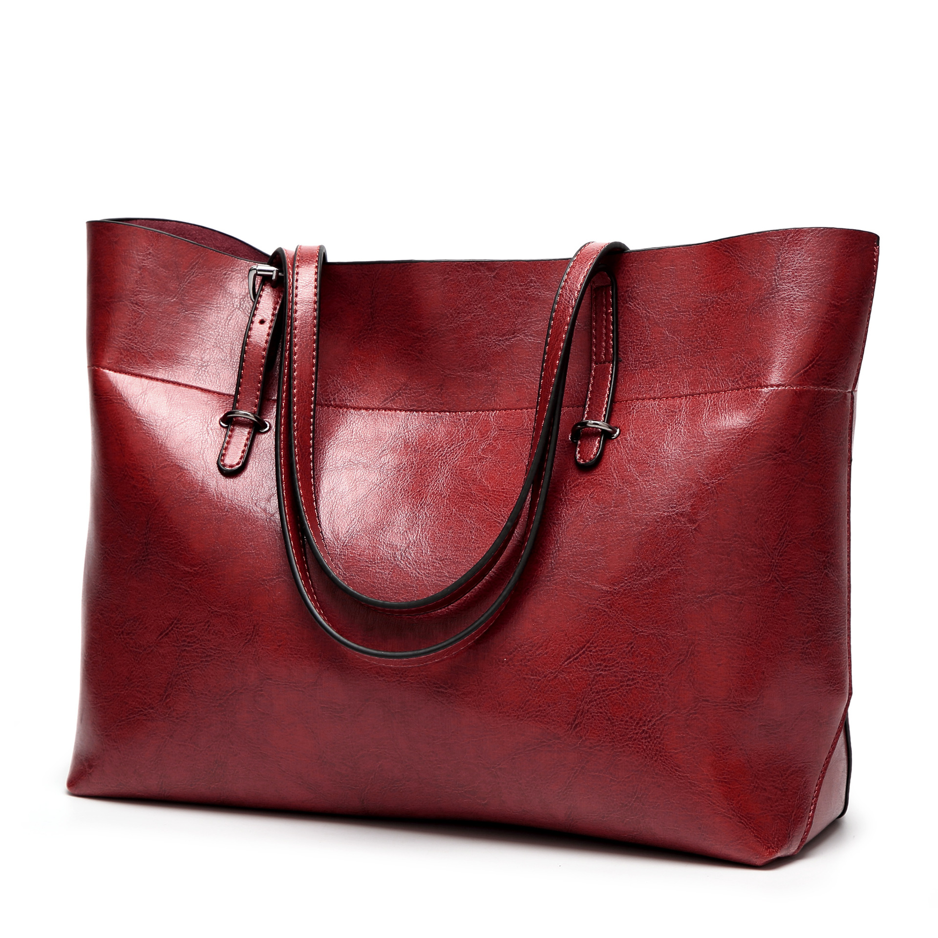 Western Style Fashion Shoulder Oblique Cross Package Oil Wax Wild Retro Lady Tote Bag