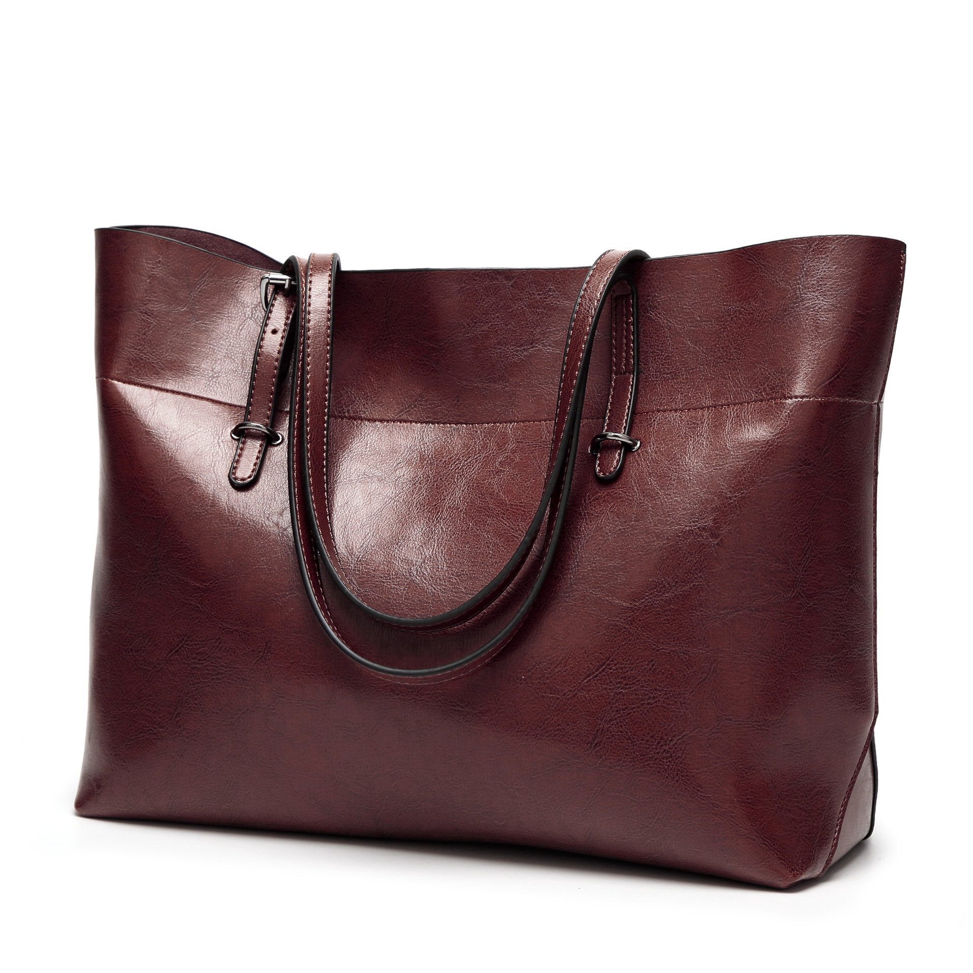 Western Style Fashion Shoulder Oblique Cross Package Oil Wax Wild Retro Lady Tote Bag