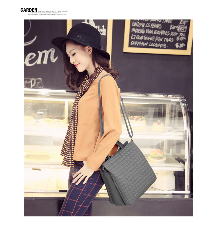The New Lady Bags Fashion Handbag Shoulder Oblique Cross Package Ms Lingge Leisure Big bag