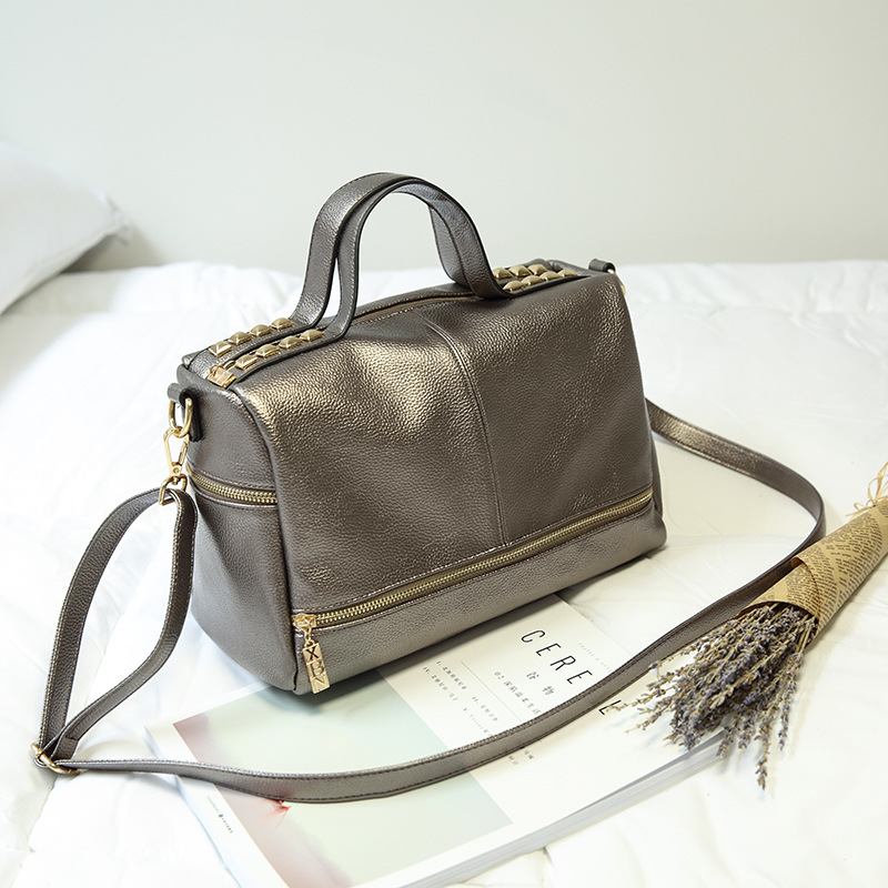The New Lady Bags Western Style Shoulder Messenger Big bag Handbag Simple Package