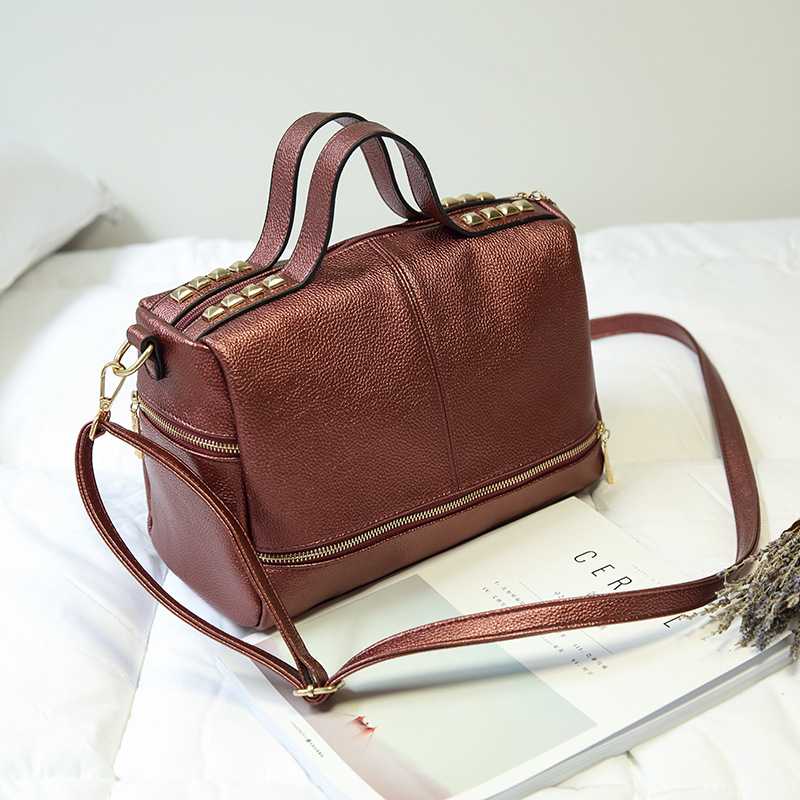 The New Lady Bags Western Style Shoulder Messenger Big bag Handbag Simple Package