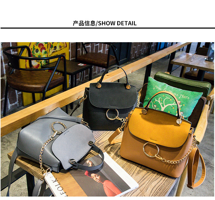 Lady Bags Fashion Matte Skin Ring Package Wild Portable Shoulder Messenger bag Ladies bag Handbags