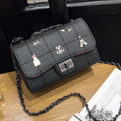 Western Style The New Handbag Shoulder Oblique Cross Package Chain Small Square bag Lady bags