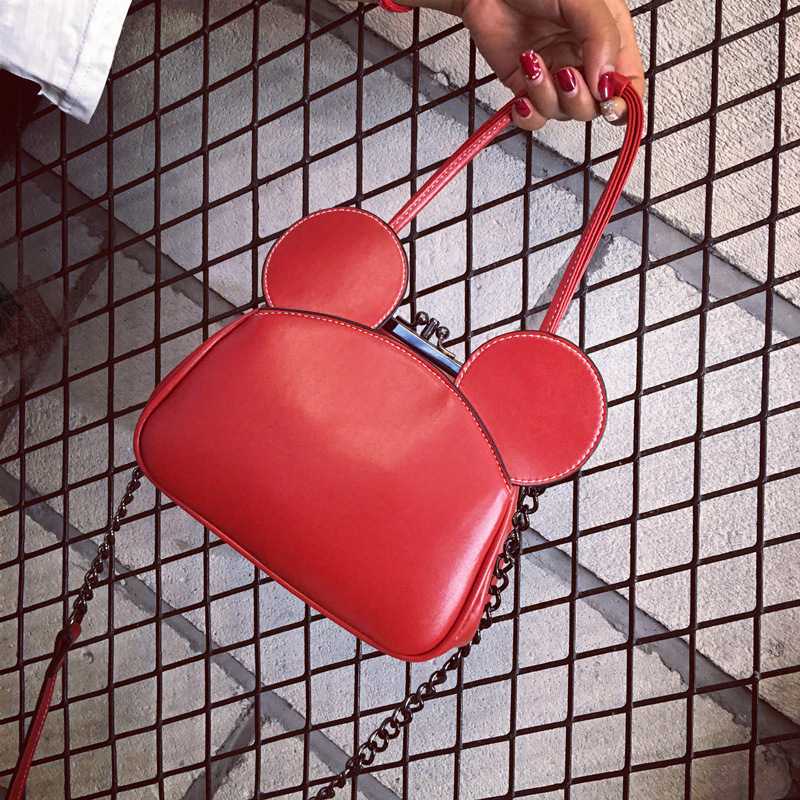 The New Lady Bags Moe Ear Clip Pack Portable Chain Pack Shoulder Oblique Cross Package Handbags