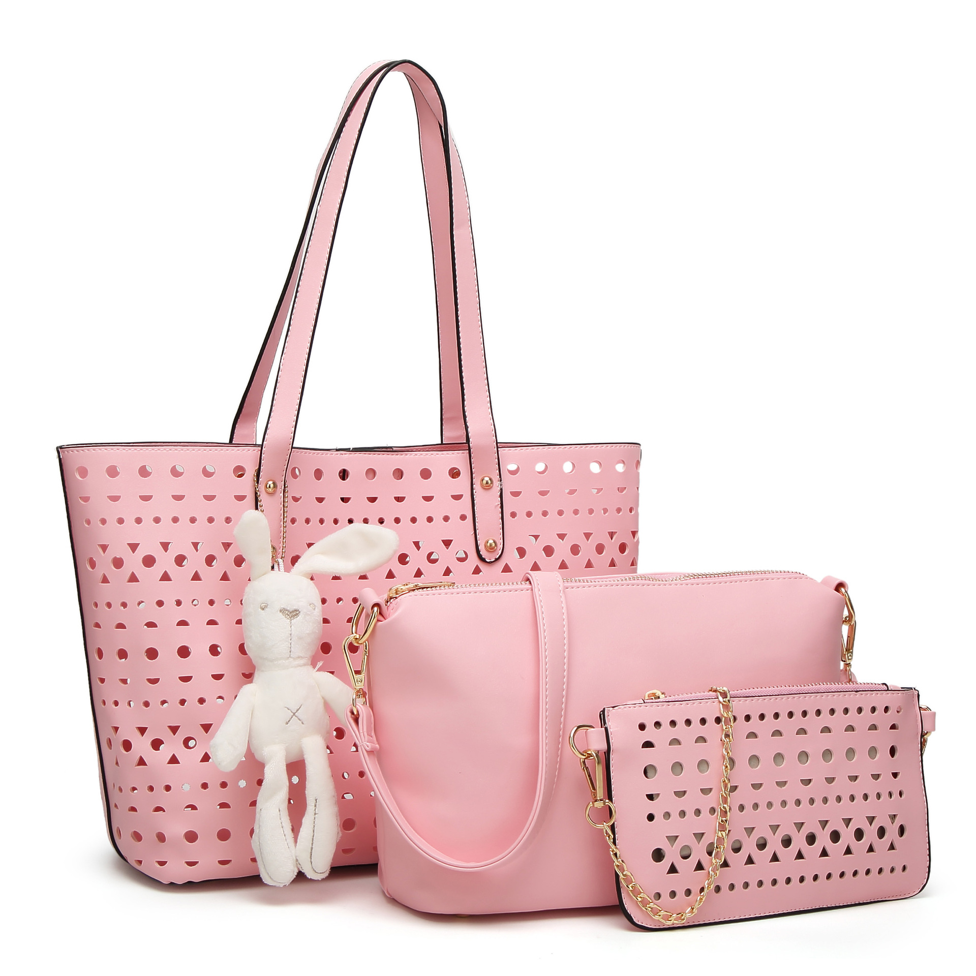 The New Hollow Female Handbag Western Style Wild Fashion Mother Package Oblique Cross Shoulder bag
