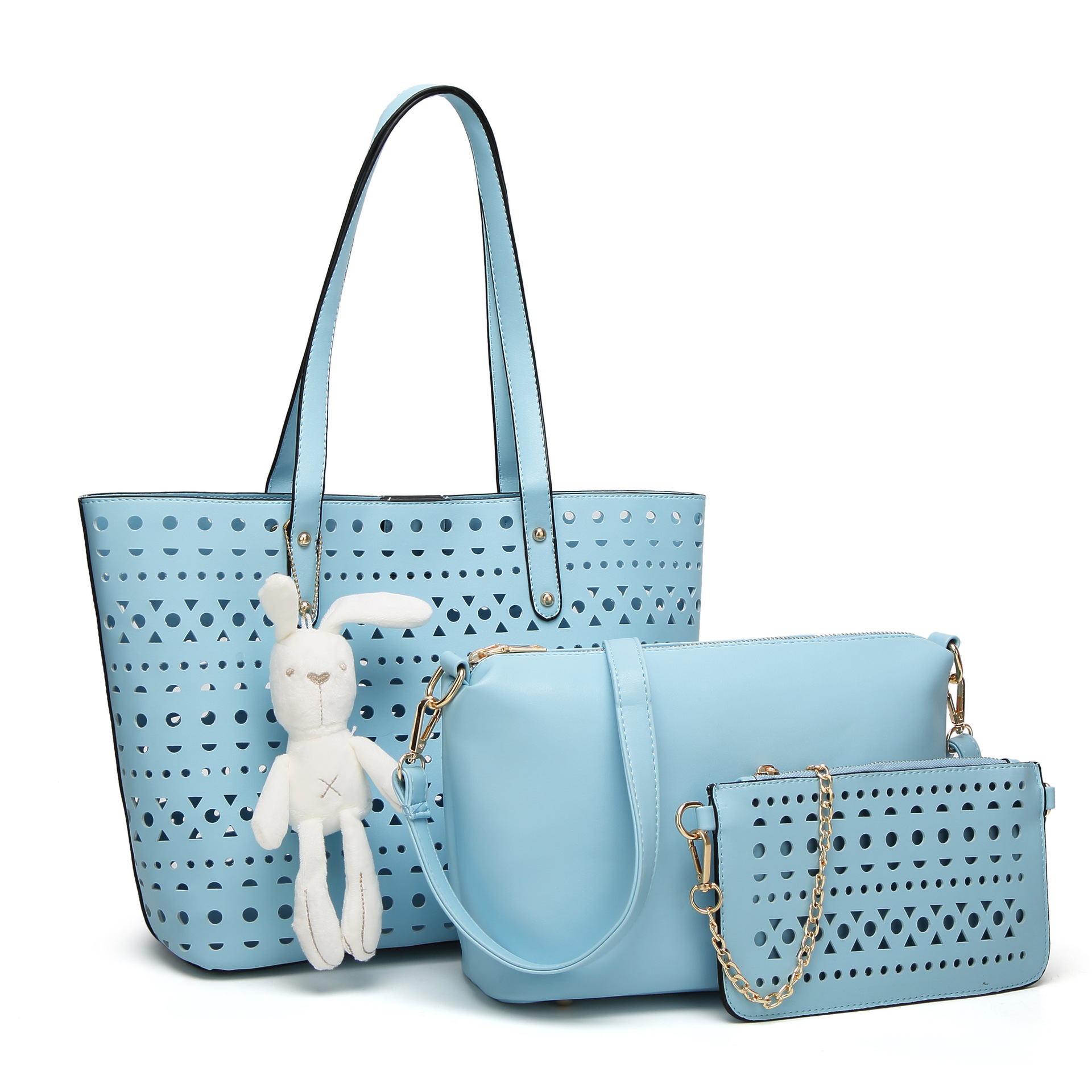 The New Hollow Female Handbag Western Style Wild Fashion Mother Package Oblique Cross Shoulder bag