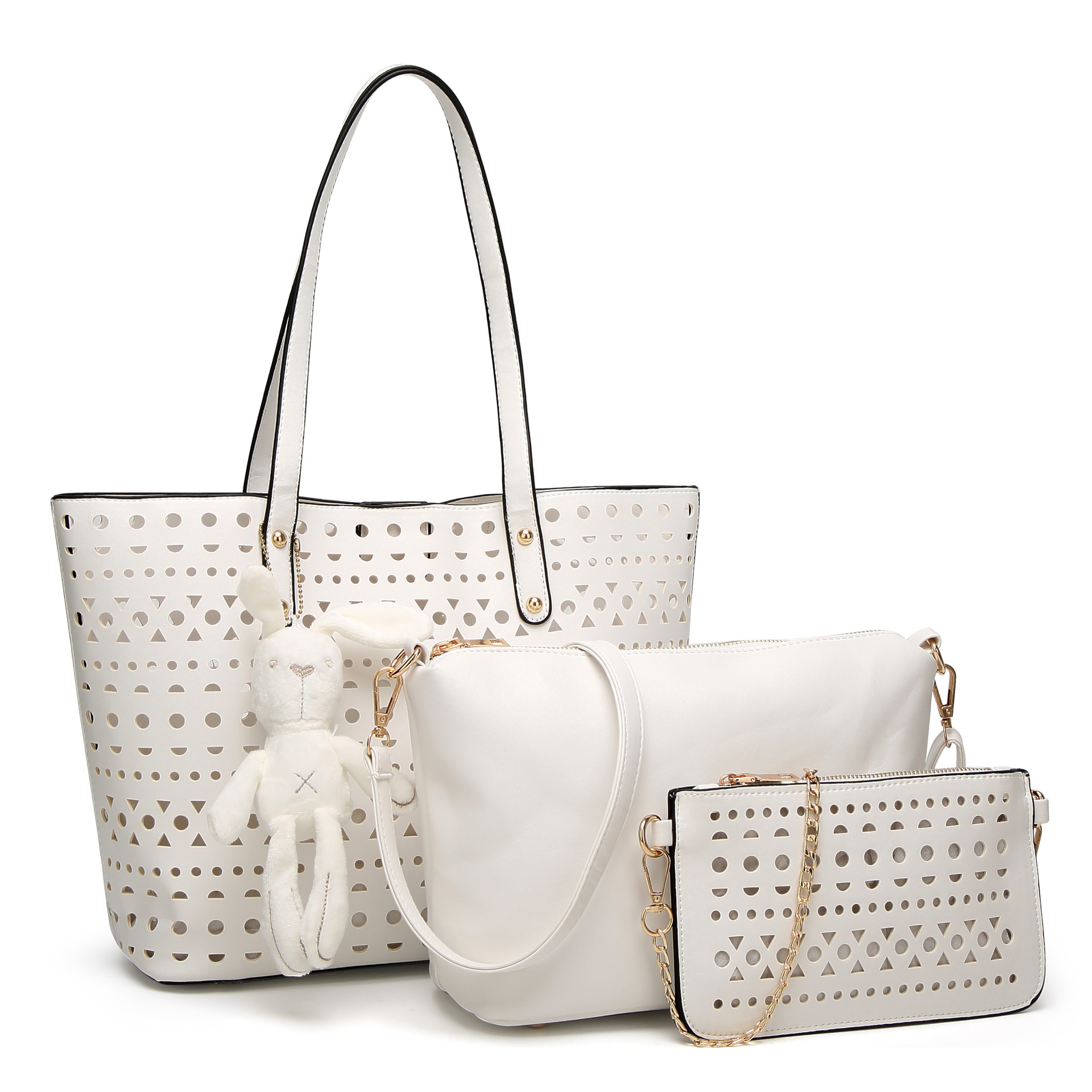 The New Hollow Female Handbag Western Style Wild Fashion Mother Package Oblique Cross Shoulder bag