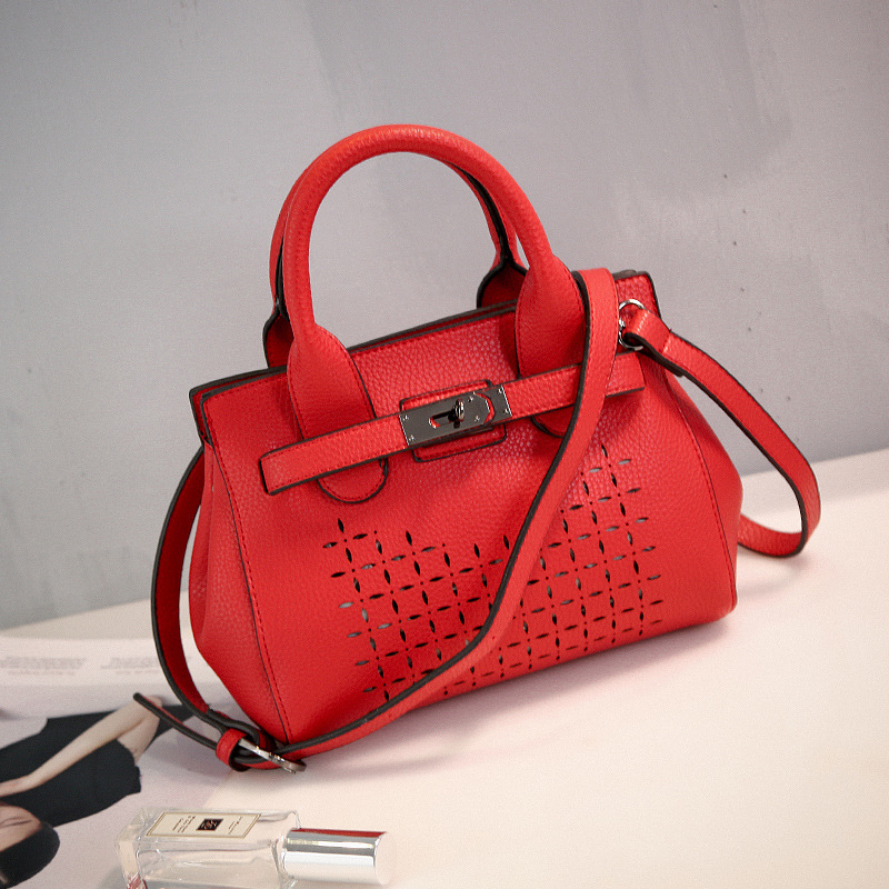 The New Fashion Lady Bags Litchi Pattern Trend Wild Handbag Shoulder Messenger bag
