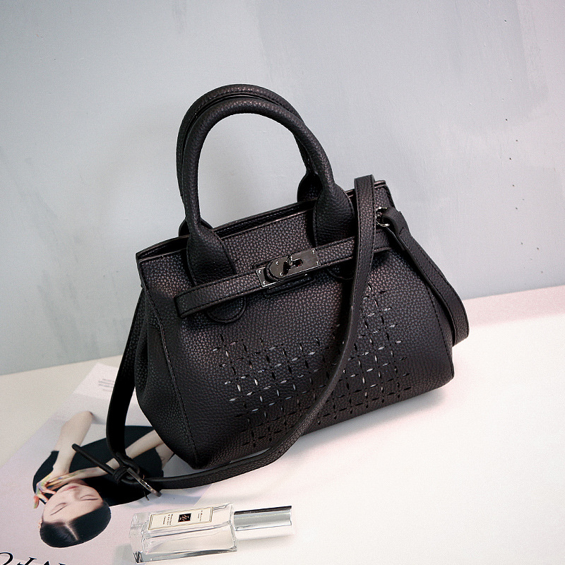 The New Fashion Lady Bags Litchi Pattern Trend Wild Handbag Shoulder Messenger bag