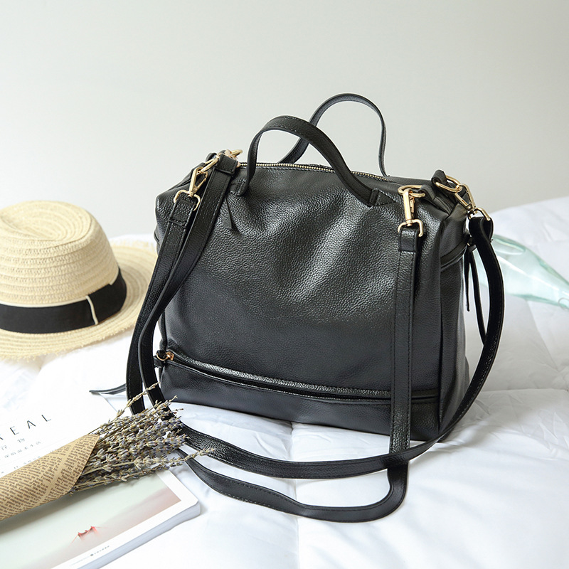The New Lady Bags Big bag PU Leather Retro Handbag Shoulder Bags