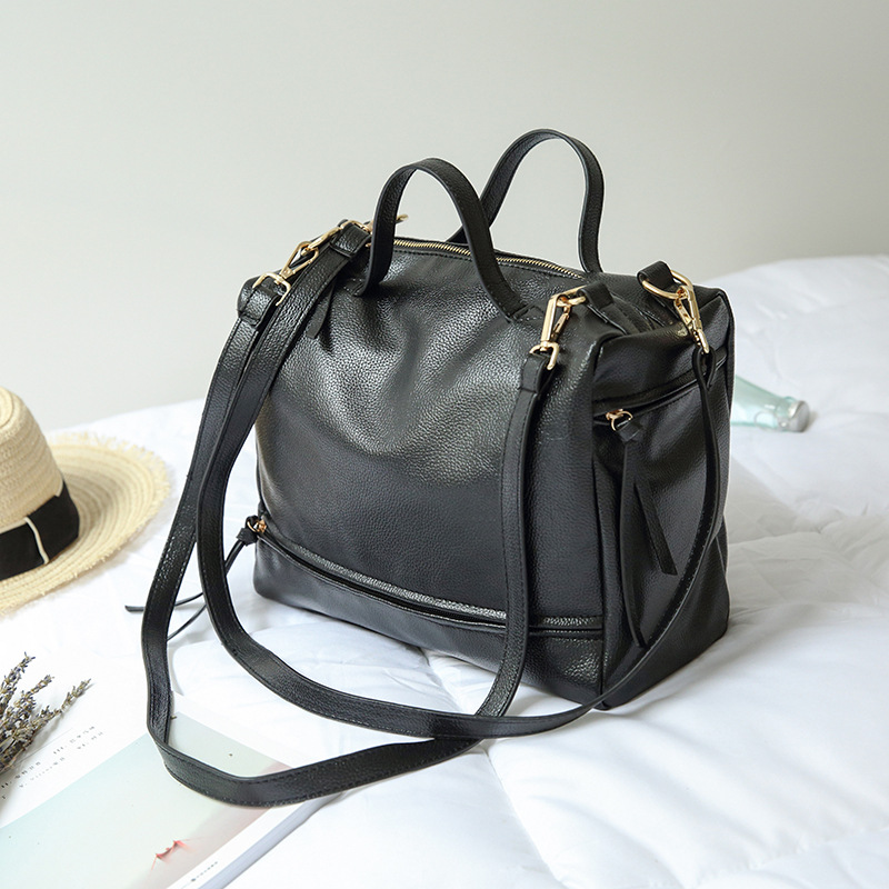 The New Lady Bags Big bag PU Leather Retro Handbag Shoulder Bags