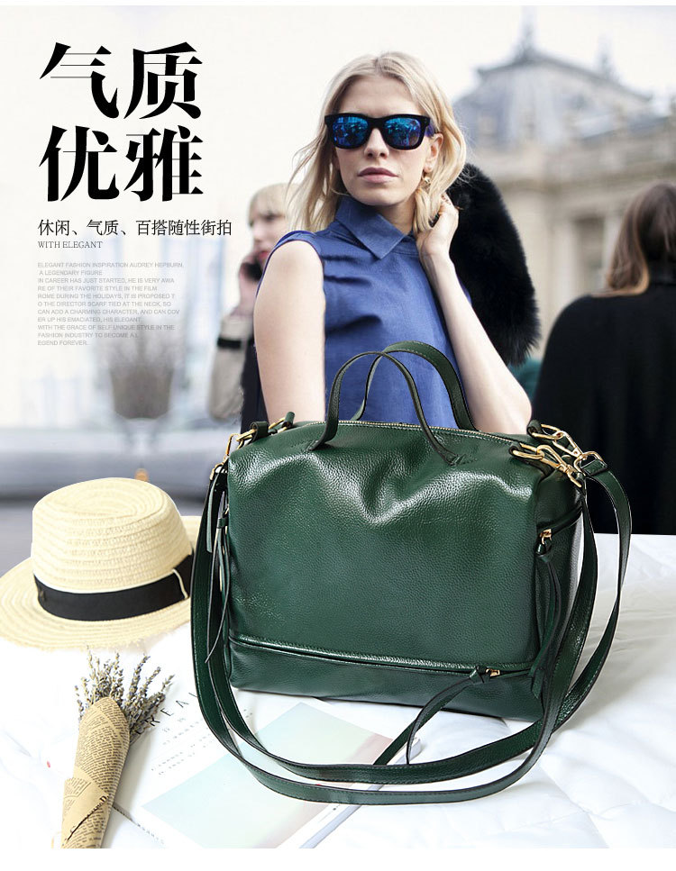 The New Lady Bags Big bag PU Leather Retro Handbag Shoulder Bags