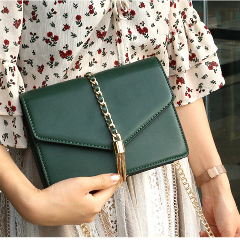 Lady Bags Messenger Tassel bag Chain Wild Fashion Packet Shoulder Diagonal Package