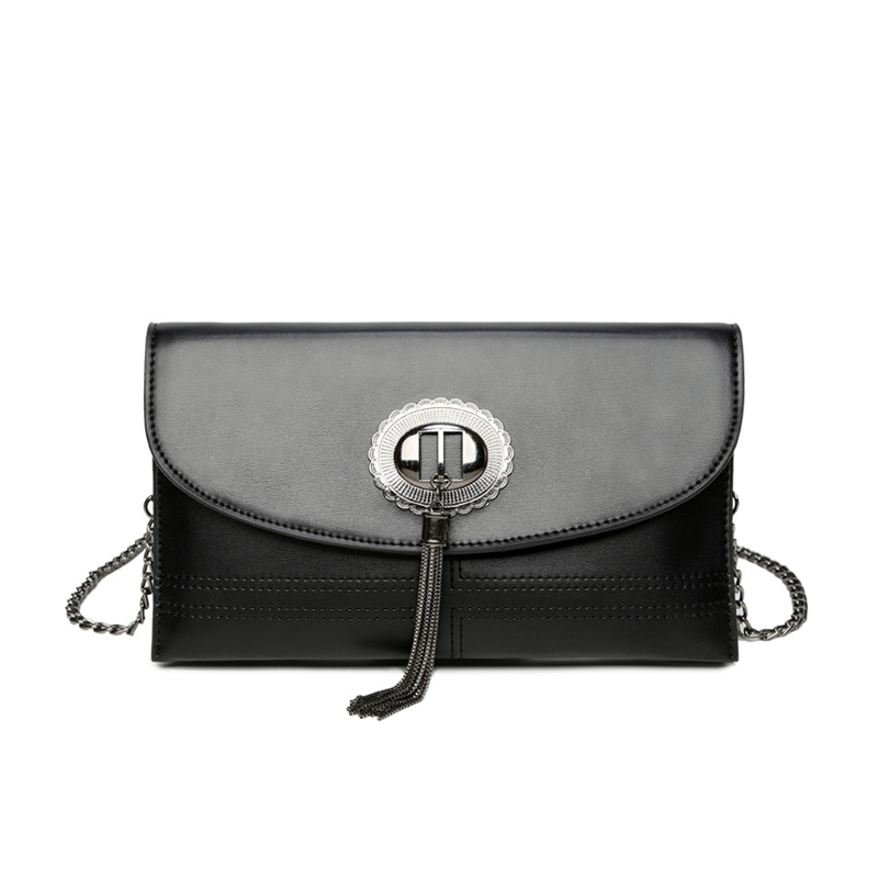 Ms Chain Tassel bag fashion Envelope package Clutch bag Shoulder Messenger bag Wild Clutch