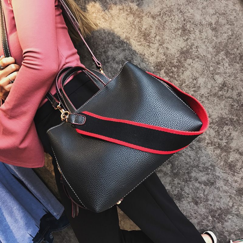 Lady Bags Western Style Messenger Bag Handbag Litchi Pattern Wild Pillow bag Soft Skin Shoulder Bags