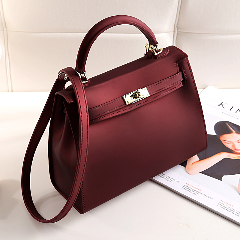 Ms Kelly Bag Mini Matte Scrub Platinum Messenger Bag Handbag Shoulder Jelly Handbags