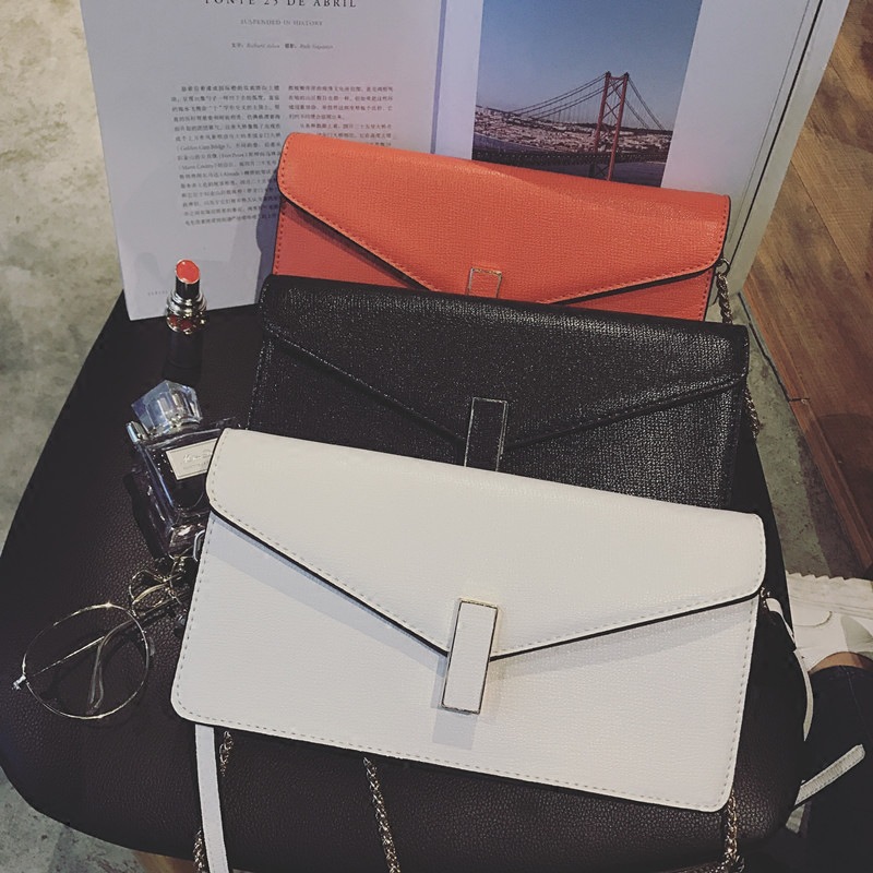 The New Lady Bags Messenger Bag Chain bag Personality Temperament Wild Hand Holding Envelope Package Handbags