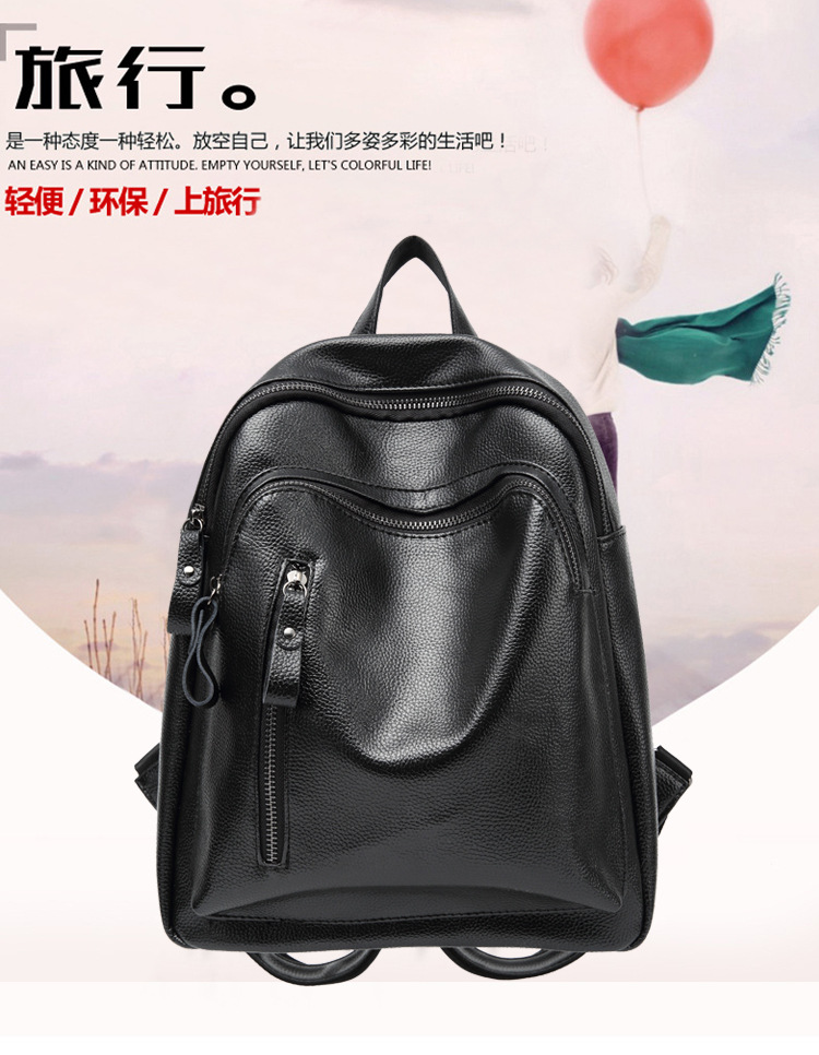 Ms Backpack Wild Fashion Travel Backpack Leisure College Wind School Bag Trend Lady Bags Handbags