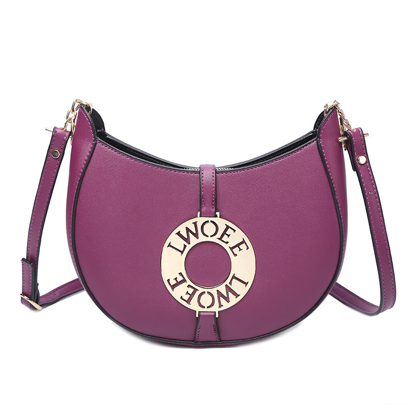 Fashion Lady Bags Trend Simple Shoulder Bags Leisure Handbag Retro Diagonal Saddle bag