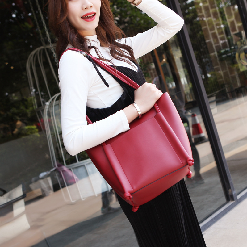 Western Style Lady bags Nut big Package Simple Shoulder Bags Fashion Wild Handbag