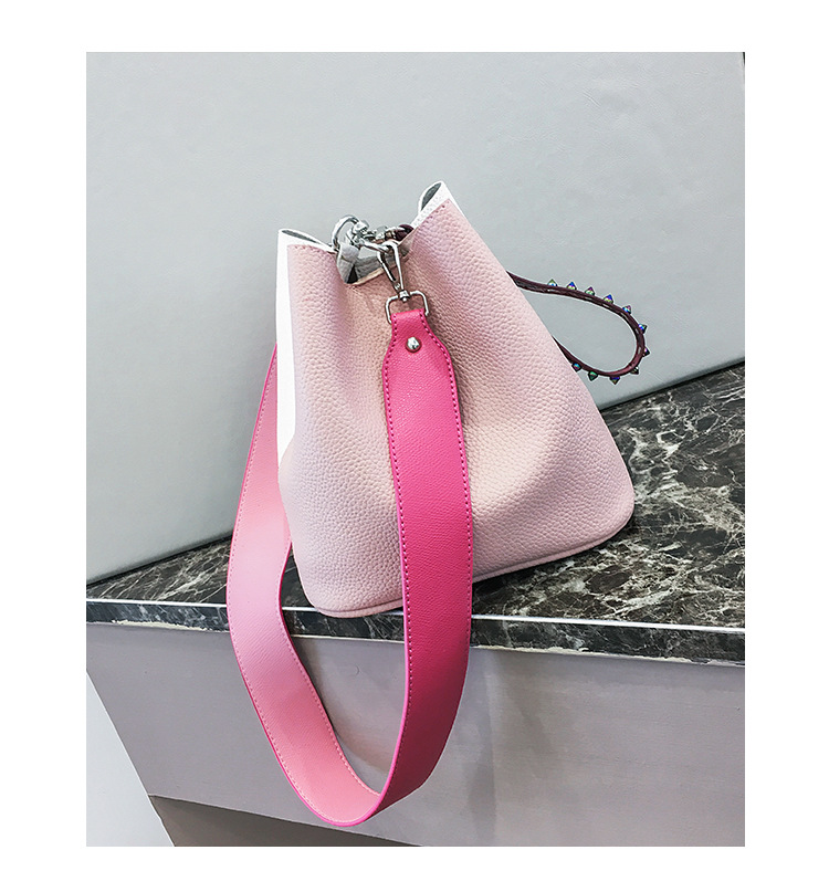 Mini Bucket bag The New Hit Color Lady Bags Trend Simple Shoulder Messenger bag Wild Packet Handbags