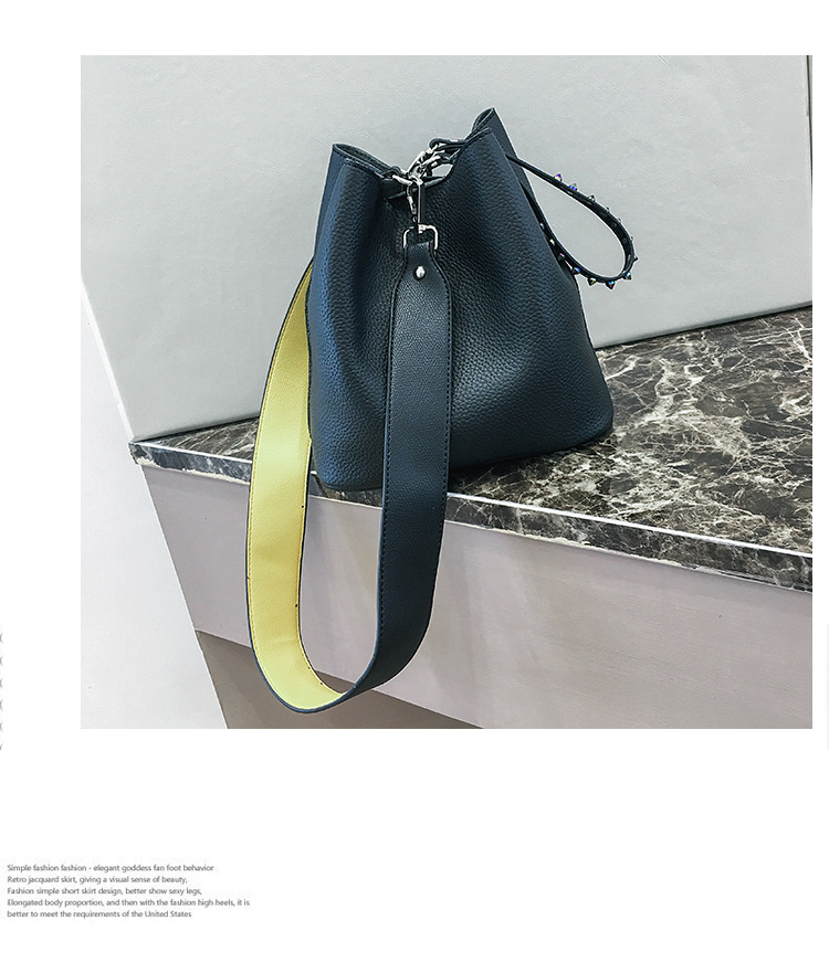 Mini Bucket bag The New Hit Color Lady Bags Trend Simple Shoulder Messenger bag Wild Packet Handbags