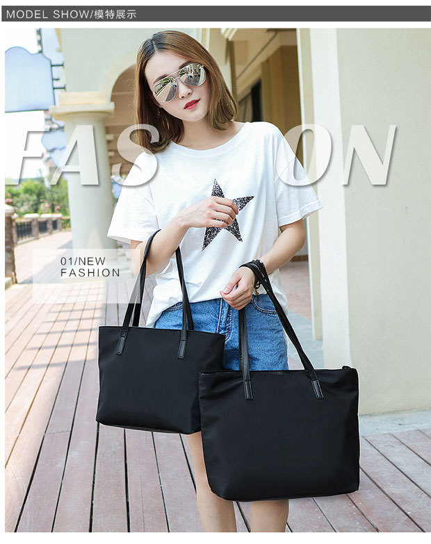 The New Lady Bags Simple Waterproof Oxford Cloth Wild Shoulder Bags Handbag