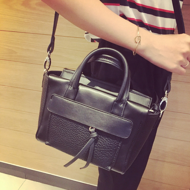 Lady Bags Litchi Pattern Shoulder Messenger Bag Trend Fashion Handbag Wild Big bag