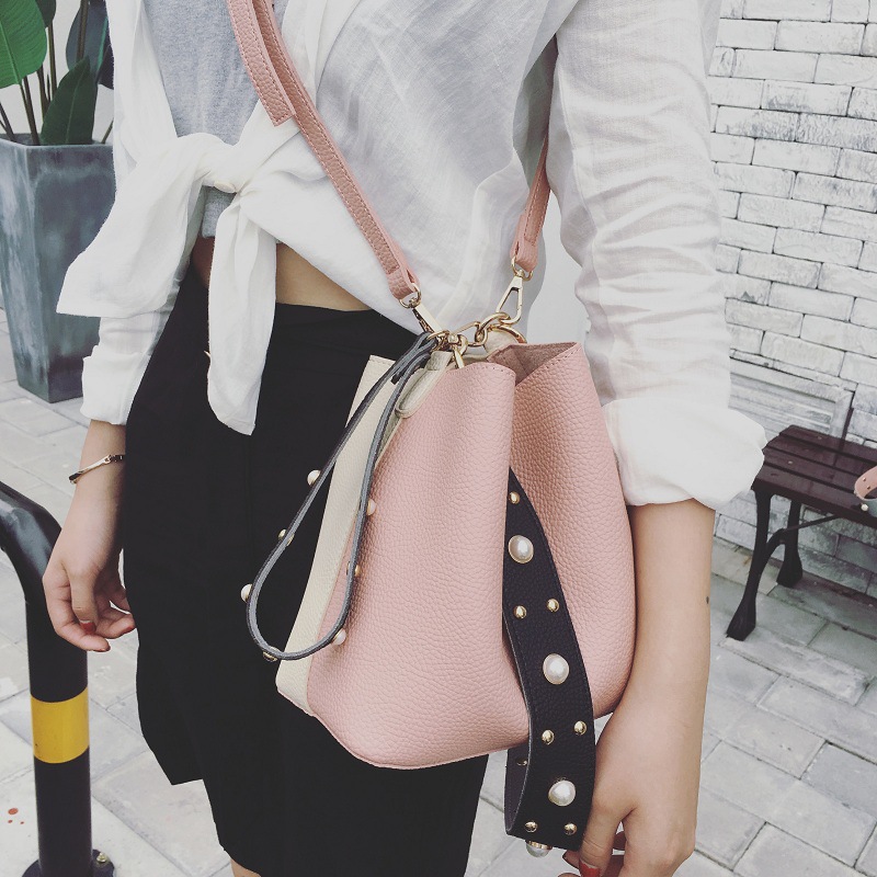 Ms trend Unrivaled Package PU Leather Multi-purpose Bucket Bag Shoulder Diagonal Package Handbag