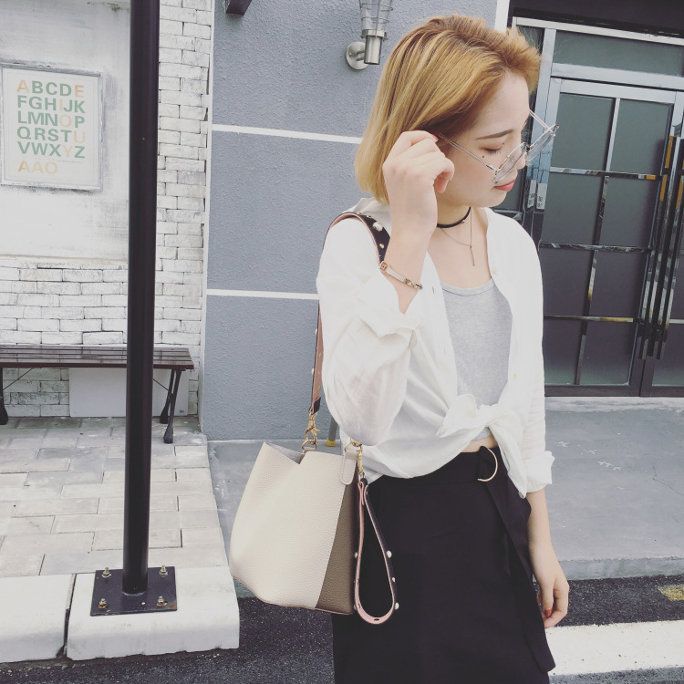 Ms trend Unrivaled Package PU Leather Multi-purpose Bucket Bag Shoulder Diagonal Package Handbag