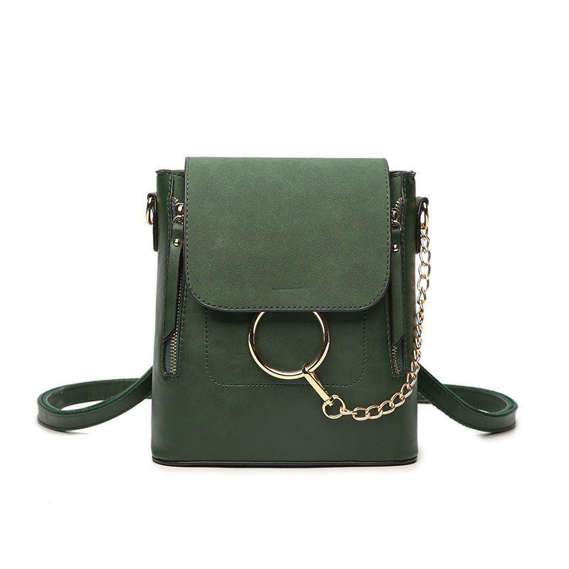 Ms Trend Leisure Shoulder Messenger bag Wild Backpack Fashion Multifunction College Wind School bag Handbags