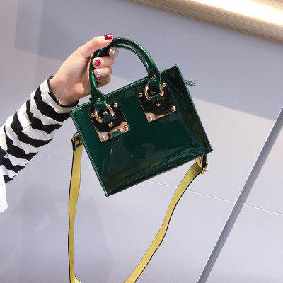 The New Patent Leather Ms Wild Messenger bag Personality Fashion Portable Shoulder Bags Handbags
