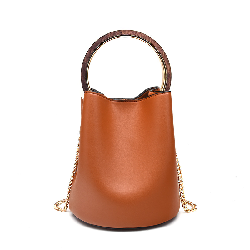Ms fashion The New Hand bag metal Rings Bucket bag handbag