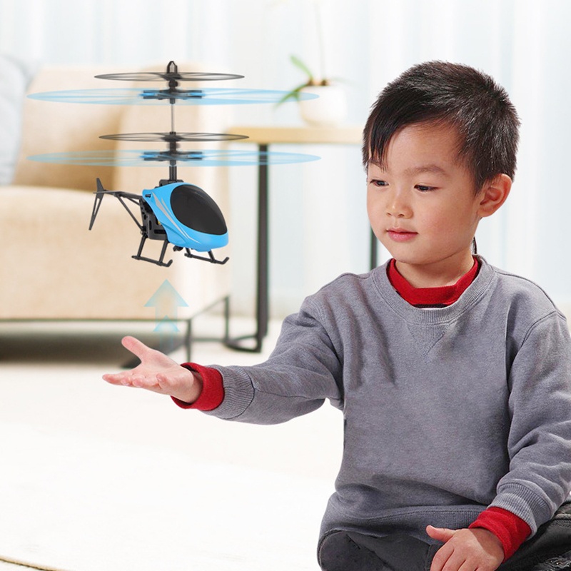 Kids Hand Induction Helicopter Aircraft Dual Mode Plane Toys Durable USB Charging