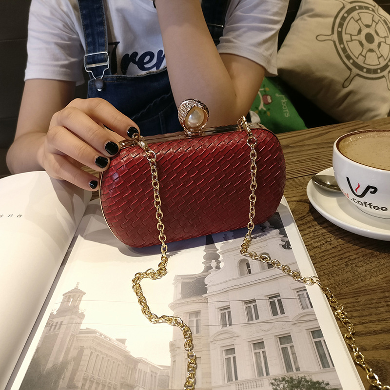 Wild Lady Bags Trend Evening Package Fashion Clutch Shoulder Diagonal Package Chain bag