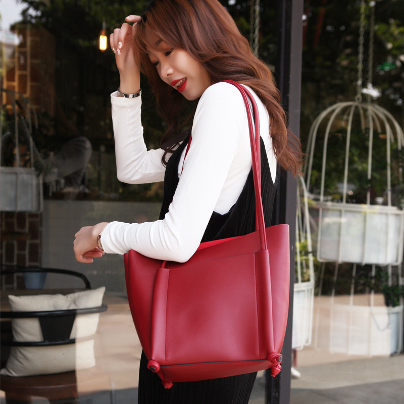 Western Style Lady Bags Big Bag Mother Simple Shoulder Bags Wild Fashion Handbag