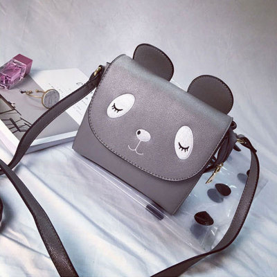 Small Fresh Lady Bags Handbag Cat Ears Small Square Package Simple Lovely Shoulder Messenger Bag