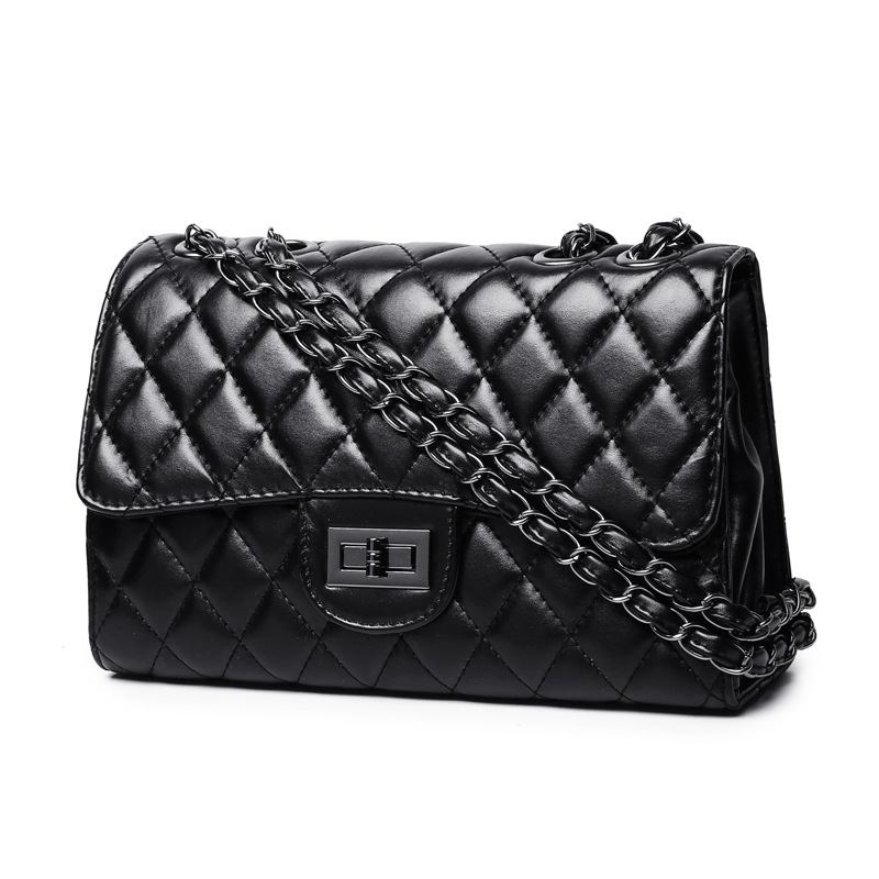 The New Western Style Ling Grid Chain Bag Shoulder Messenger Bag Wild Fashion Ms Handbag