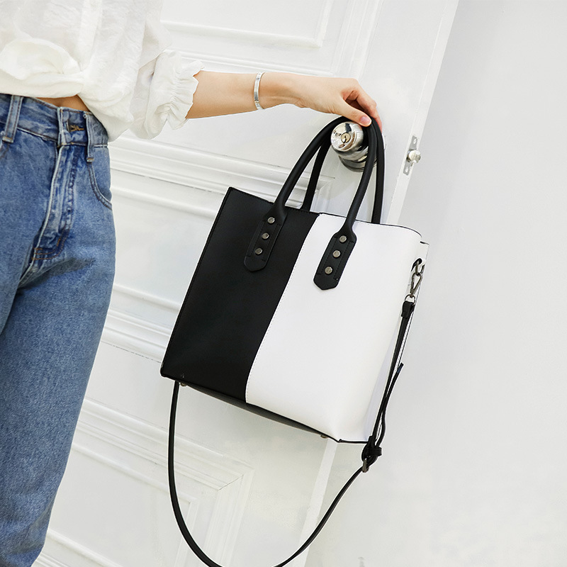 The New Wild Hit Color Handbag Big bag Lady bags Simple Messenger bag Fashion Shoulder Bags