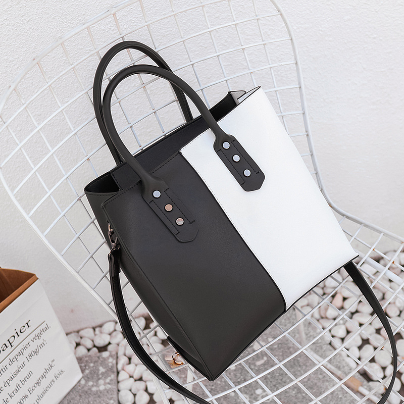 The New Wild Hit Color Handbag Big bag Lady bags Simple Messenger bag Fashion Shoulder Bags