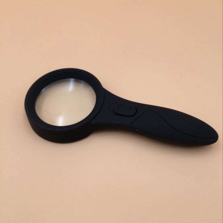 TH600559 Handheld 4 Times Magnifier Banknotes With Purple Light Magnifier With 6LED Lights Magnifier