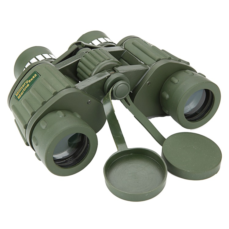 Outdoor Telescope  8x42 Stripes Binocular Telescope Green Film Glimmer Night Vision Eyepiece