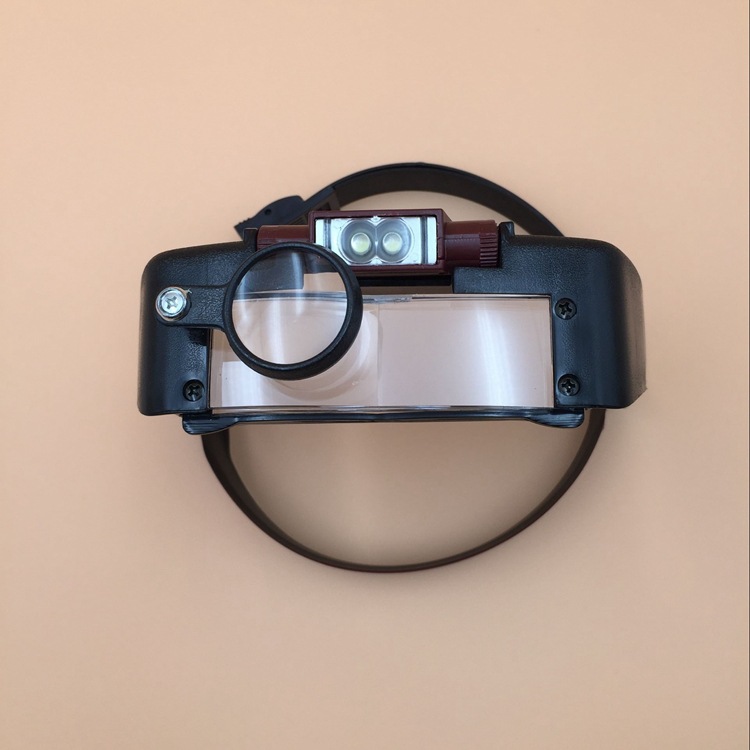 Head-mounted MG81007-A Multifunction Magnifier  With LED Light  Jobs Read Magnifier