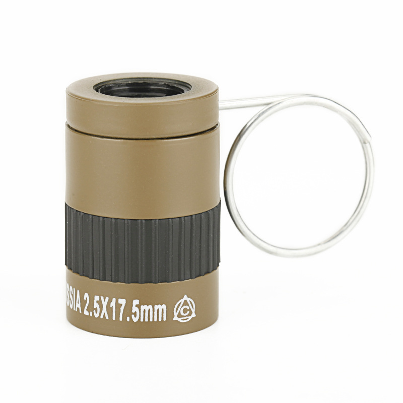 The New Mini Pocket Miniature Telescope 2.5X17.5mm Micro-type Finger Button Telescope